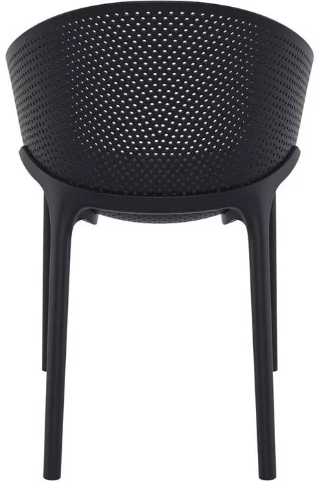Кресло пластиковое черное для дачи купить недорого