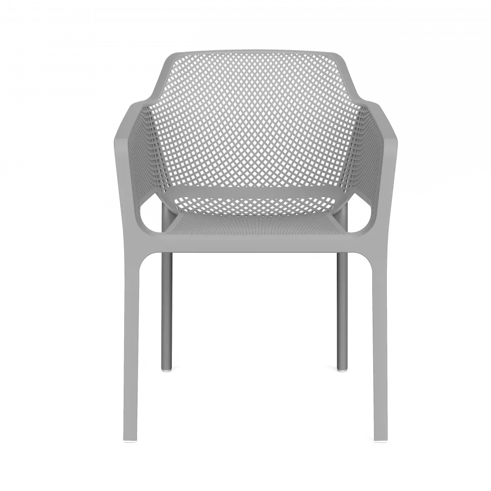 Кресло пластиковое серое купить недорого штабелируемое Кресло пластиковое серое купить недорого штабелируемое