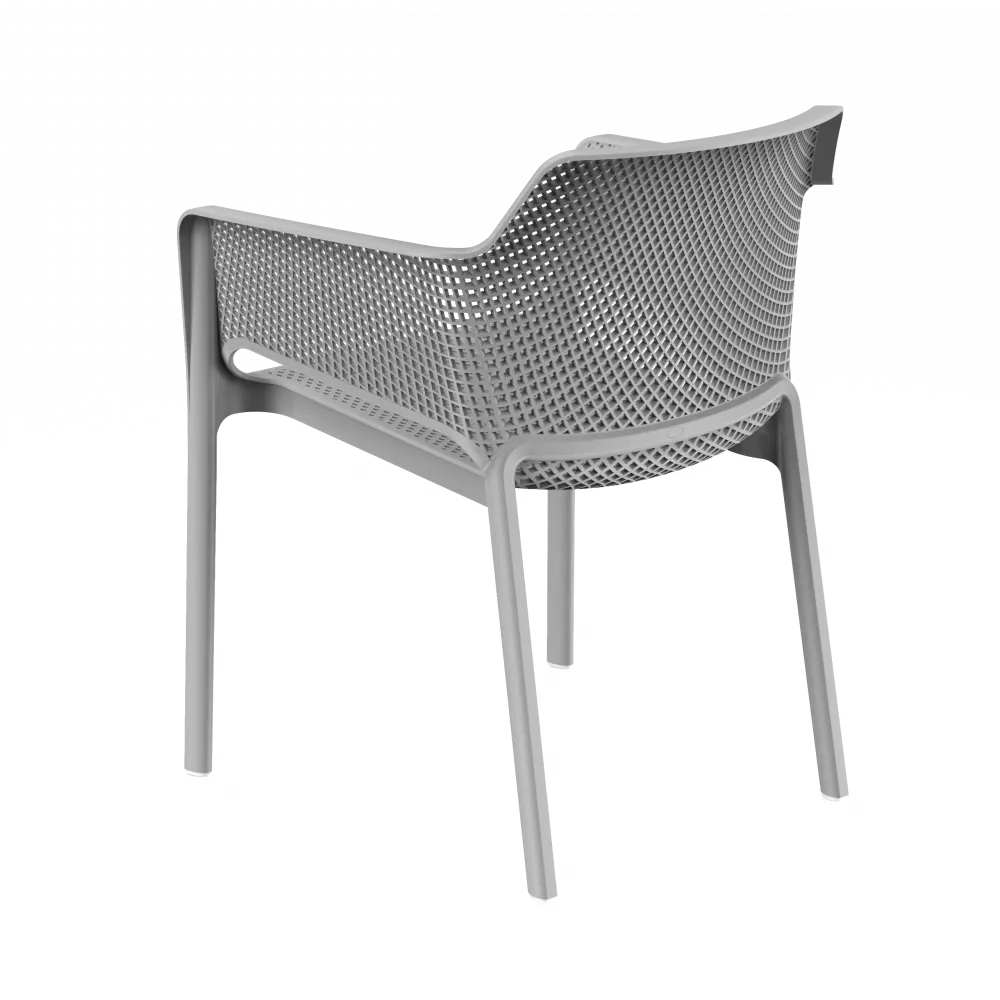 Кресло пластиковое серое купить недорого штабелируемое Кресло пластиковое серое купить недорого штабелируемое