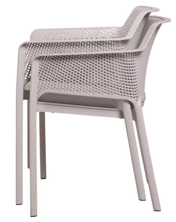 Кресло пластиковое серое купить недорого штабелируемое Кресло пластиковое серое купить недорого штабелируемое