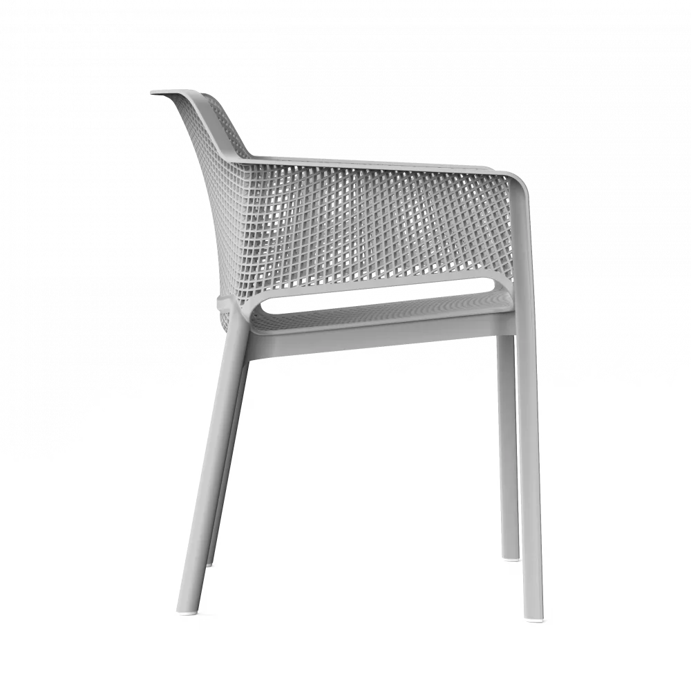 Кресло пластиковое серое купить недорого штабелируемое Кресло пластиковое серое купить недорого штабелируемое