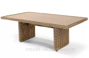 Обеденный стол из искусственного ротанга Bergamo