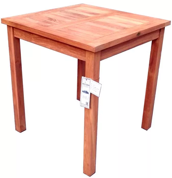 Квадратный тиковый стол из тика 70х70 см