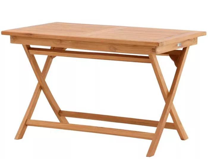 Прямоугольный складной стол из тика купить недорого