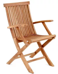 Уличное деревянное складное кресло из тика купить