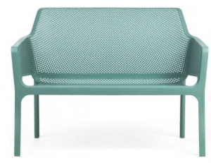 338VE Пластиковый диван для дачи, зеленый