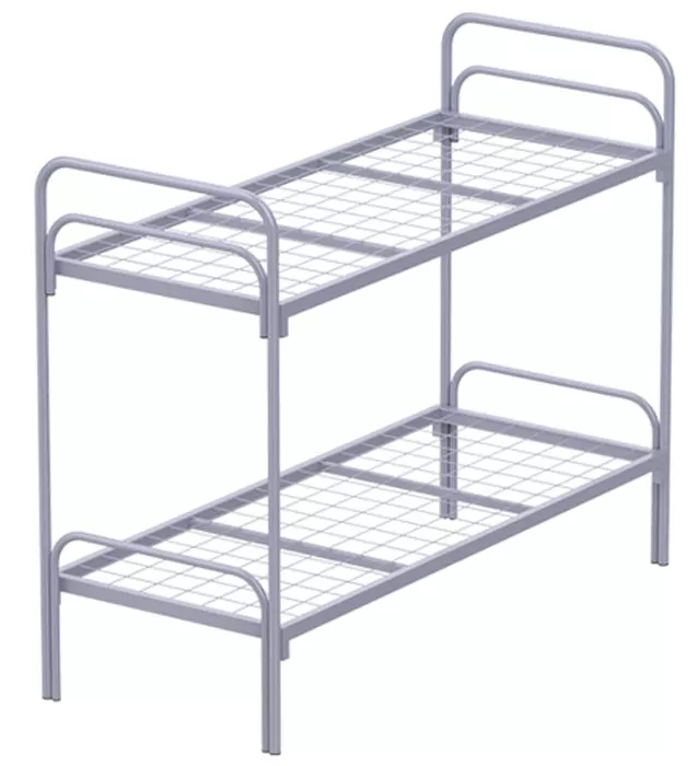 Купить кровать двухъярусную металлическую для рабочих