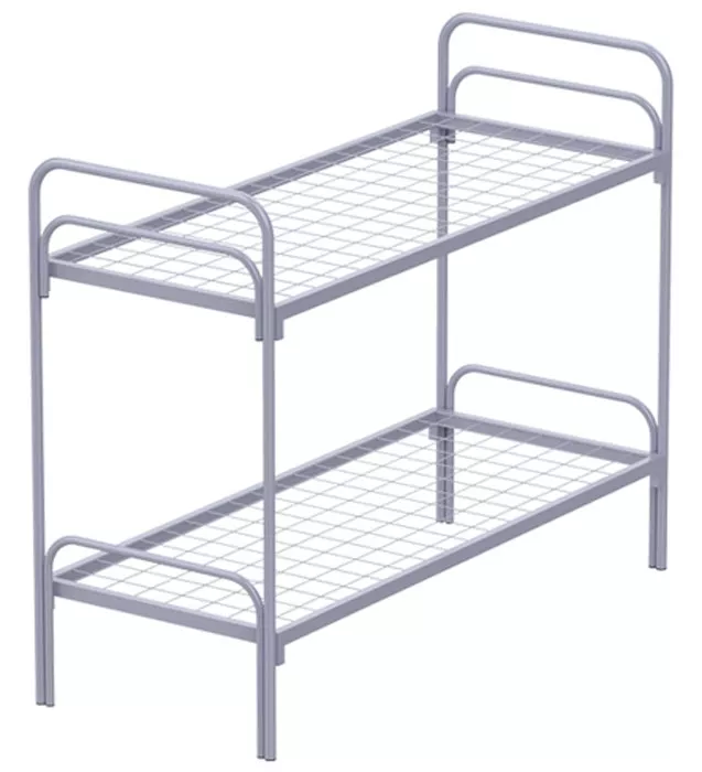 Купить кровать двухъярусную металлическую для рабочих Купить кровать двухъярусную металлическую для рабочих