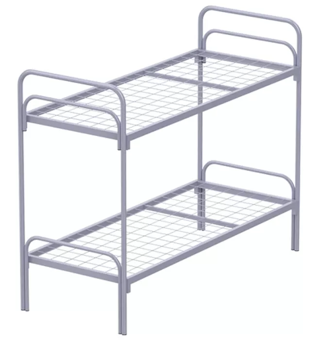 Купить кровать двухъярусную металлическую для рабочих Купить кровать двухъярусную металлическую для рабочих