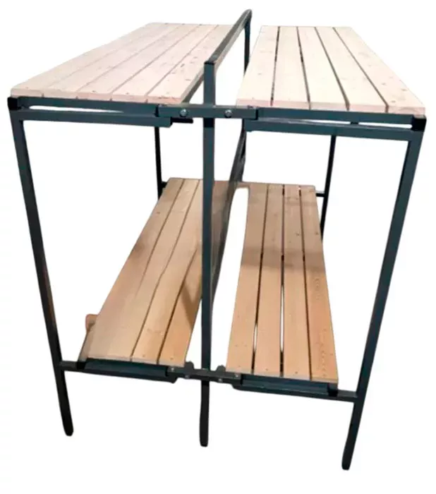 Нары металлические складные двухъярусные двухсторонние Нары металлические складные двухъярусные двухсторонние