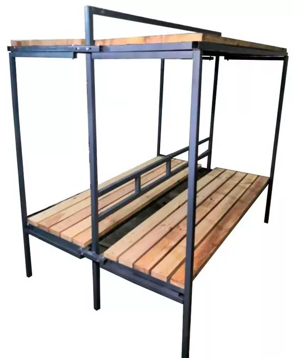 Нары металлические складные двухъярусные двухсторонние