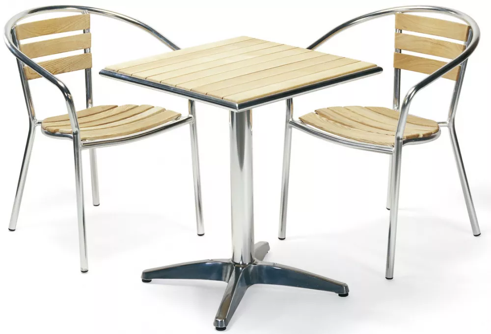 Алюминиевая мебель для дачи с ясенем. Успей купить!