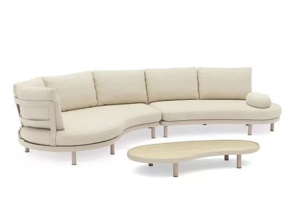 Комплект для отдыха на металлокаркасе, бежевый Комплект для отдыха на металлокаркасе, бежевый