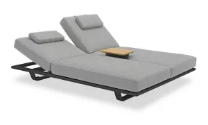 Алюминиевый комплект лаунж мебели антрацит/серый