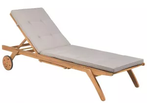 Деревянные лежаки для пляжа с колесами, матрасом, столиком