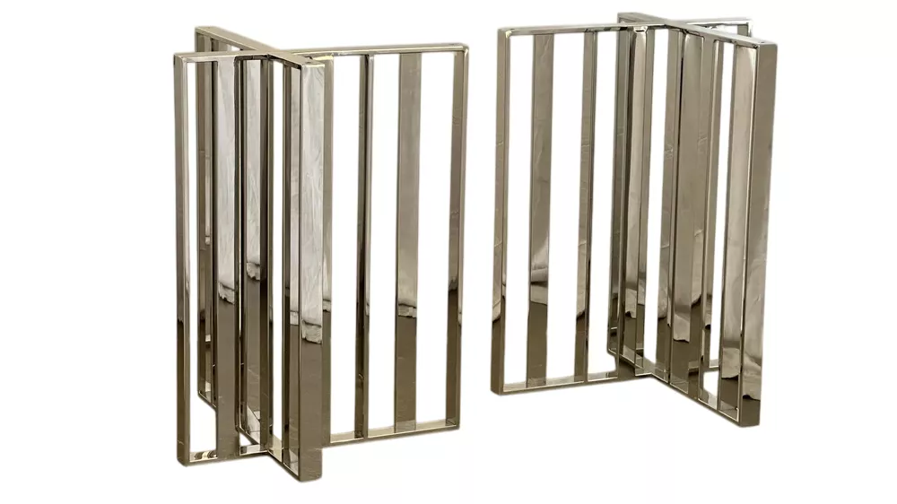 Металлические подстолья для большого стола 250х150 см Металлические подстолья для большого стола 250х150 см