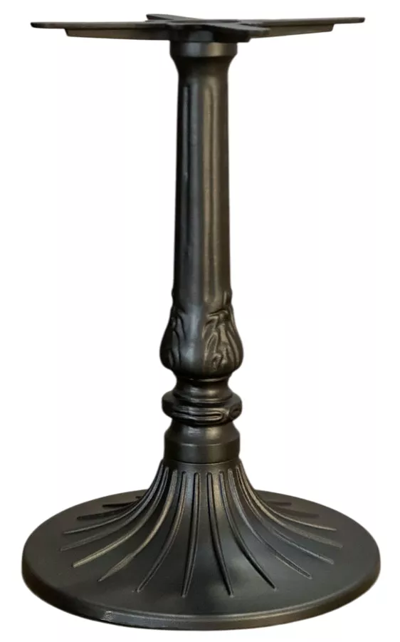 Подстолье черное металлическое из чугуна круглое