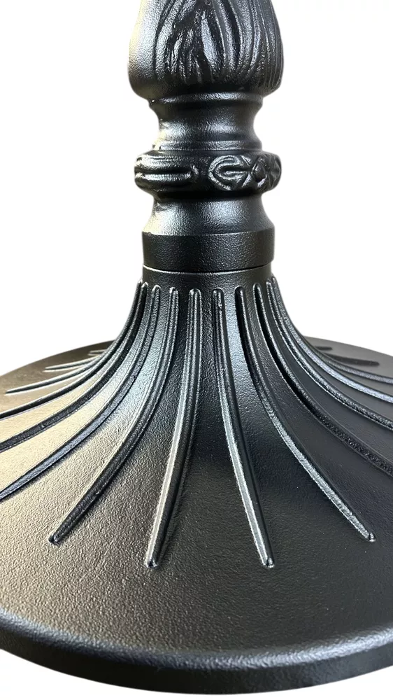 Подстолье черное металлическое из чугуна круглое Подстолье черное металлическое из чугуна круглое