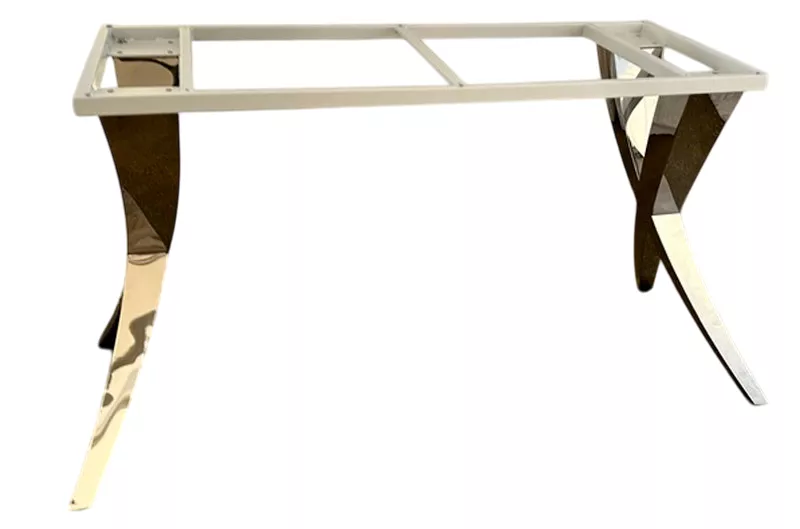 Стальное Х подстолье для большой столешницы 240х120см Стальное Х подстолье для большой столешницы 240х120см