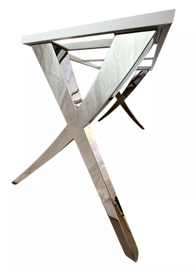 Стальное Х подстолье для большой столешницы 240х120см Стальное Х подстолье для большой столешницы 240х120см