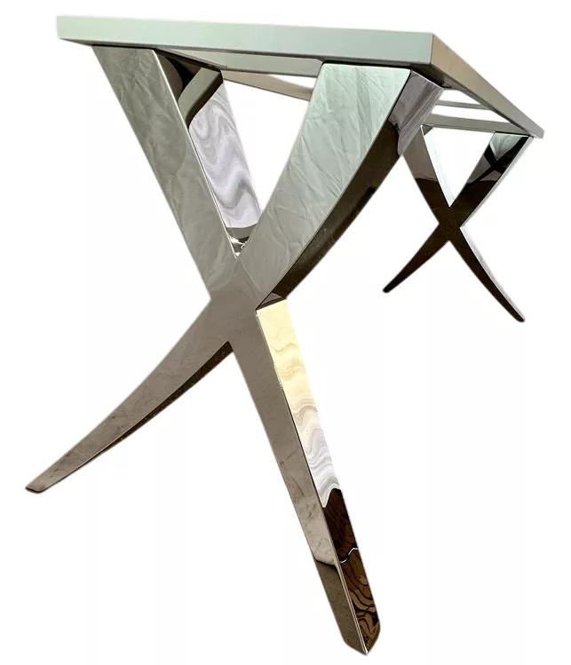 Стальное Х подстолье для большой столешницы 240х120см Стальное Х подстолье для большой столешницы 240х120см