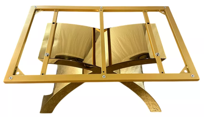Золотое подстолье металлическое для журнального столика Золотое подстолье металлическое для журнального столика