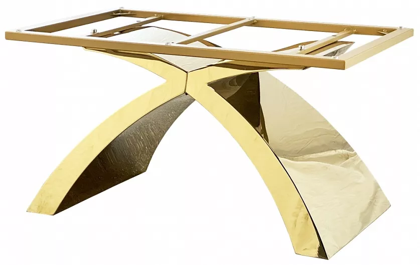 Золотое подстолье металлическое для журнального столика