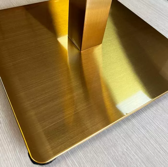 Золотые металлические подстолья для столов недорого