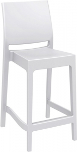 Барный стул белый пластик купить недорого Италия
