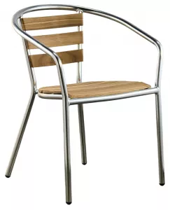 Кухонные стулья металлические хром в стиле Лофт с подушкой