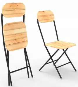 Складной уличный стул для дачи из массива