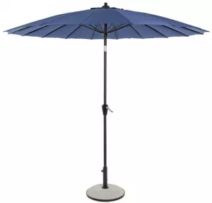 Синий уличный зонт для дачи на центральной опоре 2,7м купить