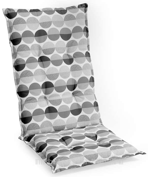 Подушка на стул традиция чехол серый 35x37 см